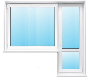 Балконный Блок с глухим окном - 1